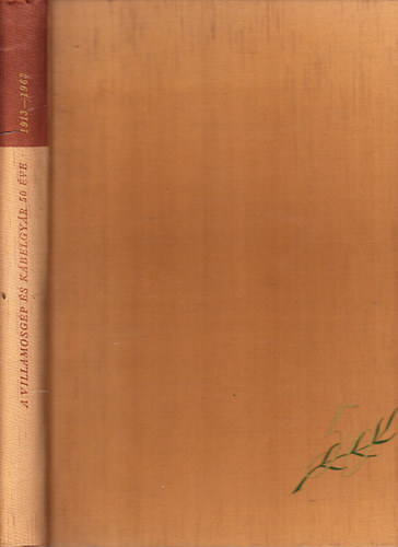 A Villamosg�p �s K�belgy�r 50 �ve �s szerepe a magyar villamosipar fejl�d�s�ben (1913-1963)