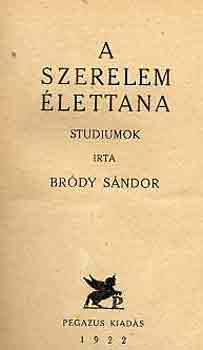 A szerelem �lettana