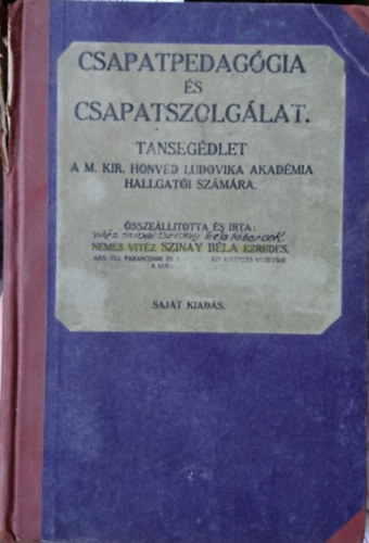 Csapatpedag�gia �s csapatszolg�lat