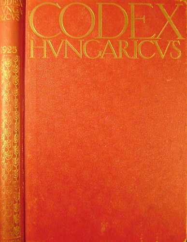 Codex Hungaricus - Magyar trvnyek - 1925. vi trvnycikkek az sszes l trvnyek trgymutatjval