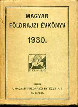 Magyar fldrajzi vknyv 1930.