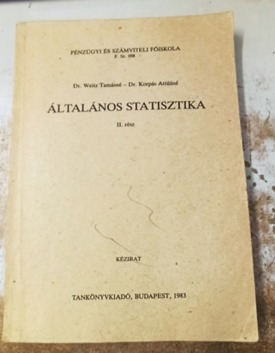 ltalnos Statisztika II. rsz