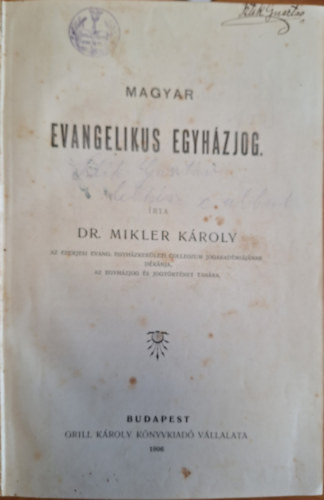 Magyar Evangelikus egyhzjog