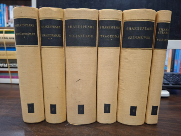 Shakespeare �sszes m�vei I-VII. (hi�nyzik a IV. k�tet)