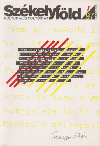 Szkelyfld - Kultrlis folyirat 1997. oktber, 1. szm