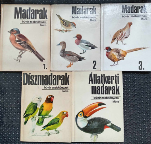 Bvr zsebknyvek (5db Ornitolgia tmakrben) Madarak 1-3. + llatkerti madarak + Dszmadarak