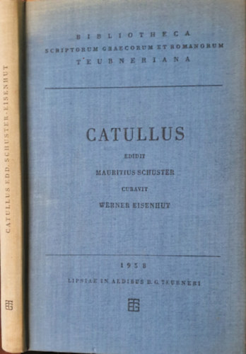 Werner Eisenhut Mauritius schuster - Catullus (latin)