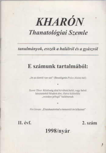 Kharn - Thanatolgiai szemle (II. f. 1998/nyr 2. szm)