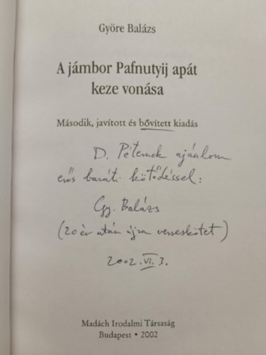 A jmbor Pafnutyij apt keze vonsa