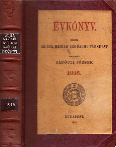 Izraelita Magyar Irodalmi Trsulat (IMIT) vknyv 1916.