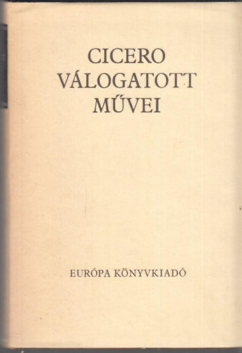Cicero vlogatott mvei