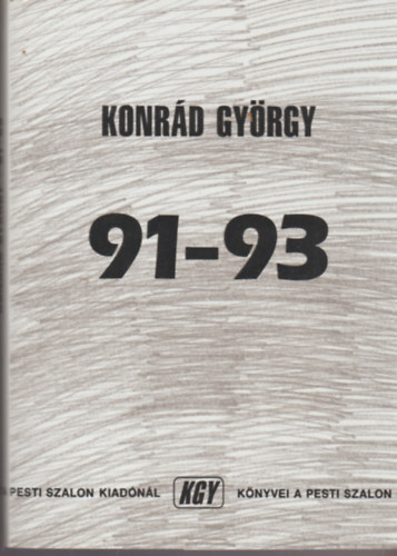 Konr�d Gy�rgy - 91 - 93