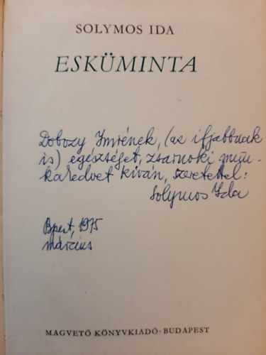 Esk�minta - �sszegy�jt�tt versek 1942-1972
