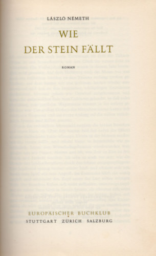L�szl� N�meth - Wie der Stein Fallt