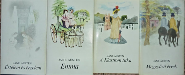 (4db) JAne Austen knyvcsomag: rtelem s rzelem / Emma / A Klastrom titka / Meggyz rvek