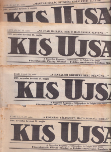 Kis Ujsg I. vfolyam 1989. - (11. szm)