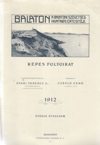 Balaton (kpes folyirat) 1912/1-2, 5,6,8. szmok (4 db. lapszm)