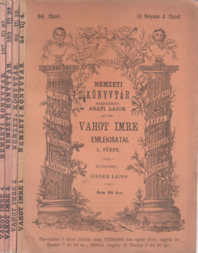 Vahot Imre emlkiratai 1-4. fzet (Nemzeti knyvtr)