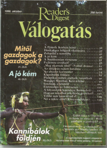 Reader's Digest Vlogats 1996. oktber