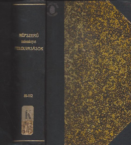 Npszer, tudomnyos felolvassok 81.-112. (Egybekttetve)