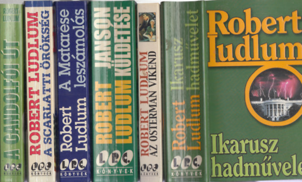 6 db Robert Ludlum regny: Ikarusz hadmvelet + Az Osterman vkend + Janson kldetse + A Matarese leszmols + A Scarlatti rksg + A Gandolfi t