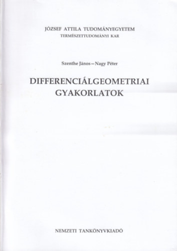 Differencilgeometriai gyakorlatok (J --858)