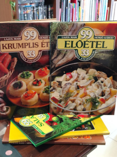 K�NYVMENT� AJ�NLAT, 5 DB. Gasztron�mia. 99 h�s�tel, 99 sajt- �s toj�s�tel, 99 sal�ta, 99 el��tel, 99 krumplis �tel