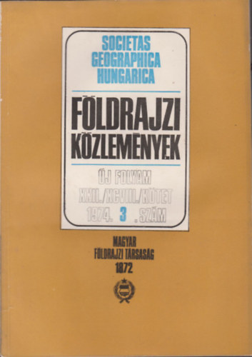 Fldrajzi kzlemnyek 1974/3.