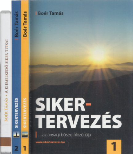 Bor Tams - 2db ezotria - Sikertervezs 1.-2. + DVD-mellklettel (DEDIKLT!)