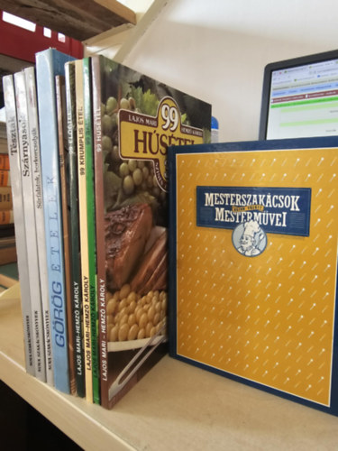 Lajos Mari- Hemz� K�roly - 10db szak�csk�nyv, K�NYVMENT� AJ�NLAT: Nova szak�csk�nyvek: T�szt�k+ Sz�rnyasok+ S�rfalatok, borkocsoly�k+ G�r�g �telek+ Wok+ 99 el��tel+ 99 krumplis �tel+ 99 sal�ta+ 99 h�s�tel+ Mesterszak�csok mesterm�vei