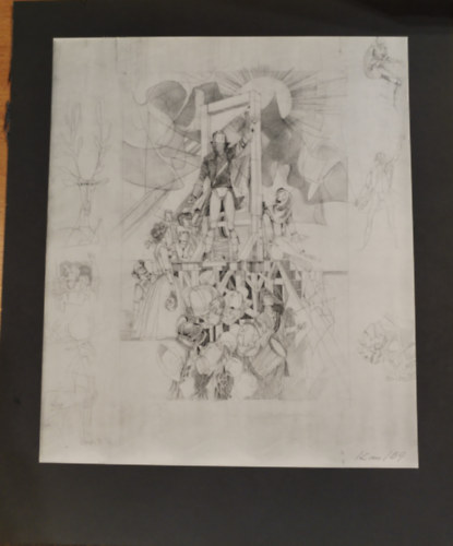 Kass J�nos al��rt, eredeti r�zkarca 1967. (Mad�ch: Az ember trag�di�j�hoz)