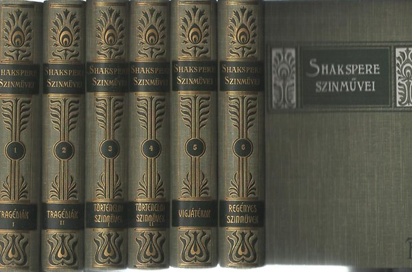 William Shakespeare - Shakspere (SHAKESPEARE) szinmvei I-VI. Teljes sorozat 1902
