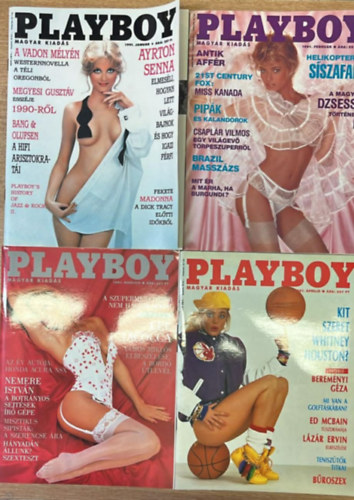 Playboy 1991. m�sodik �vfolyam teljes 1-12 sz�m