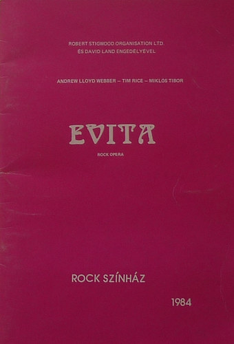 Evita - Rock opera (szvegknyv)