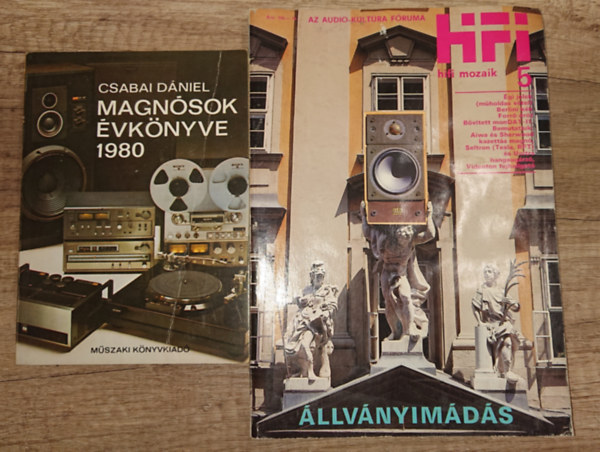 2 hi-fikkel foglalkoz� kiadv�ny a 20. sz�zad v�g�r�l: Magn�sok �vk�nyve 1980, HiFi mozaik 5.