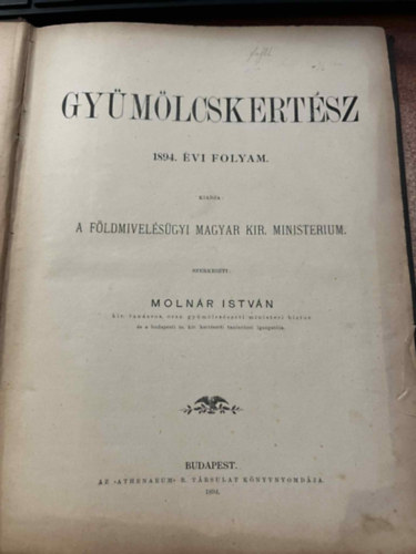 Gymlcskertsz 1893 s 1894. vi folyam Kt ktetbe ktve