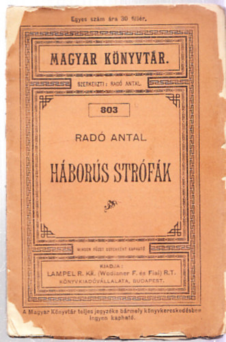 Hbors strfk (Magyar Knyvtr 803.)