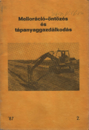 Melior�ci�-�nt�z�s �s t�panyaggazd�lkod�s