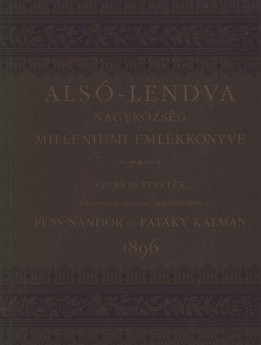 Als�-Lendva nagyk�zs�g milleniumi eml�kk�nyve