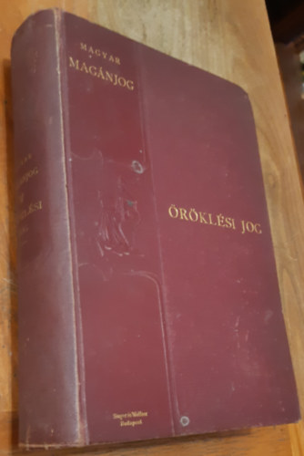 �r�kl�si jog (Magyar mag�njog V.)