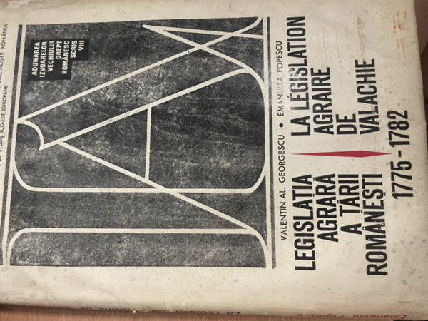 Emanuela Popescu Valentin Al. Georgescu - la l�gislation agraire de valachie 1775-1785