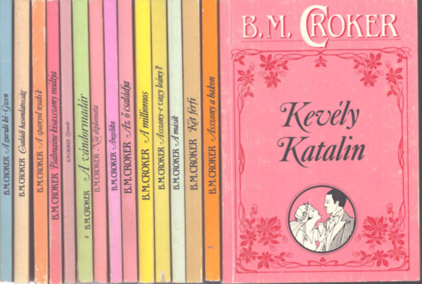 15 db B. M. Croker romantikus k�tet