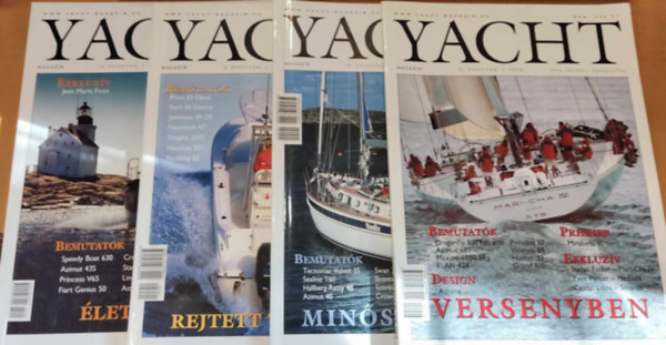 4 db Yacht magazin (szrvnyszmok a termklapon jelezve, sajt fot)