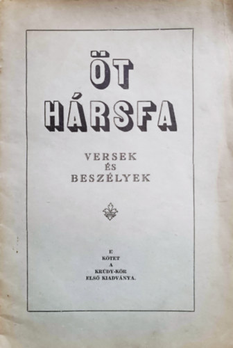 ifj. Gykssy Endre, Vmbri Gusztv, Berecz Mikls, Jns Kornl Berda Jzsef - t hrsfa - Versek s beszlyek