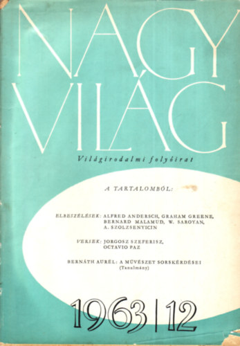 Nagyvilg - vilgirodalmi folyirat 1963/12