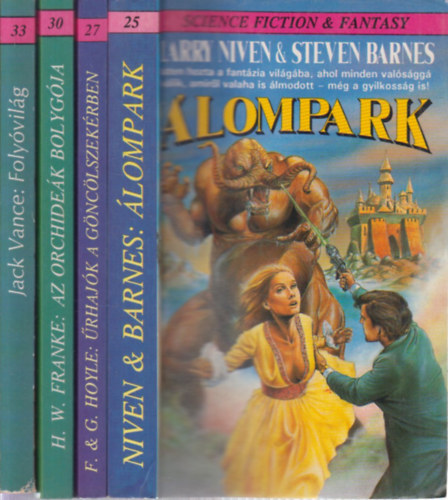 F. s G. Hoyle, Herbert W. Franke, Jack Vance Larry Niven and Steven Barnes - 4 db. Phoenix knyvek (lompark + rhajk a Gnclszekrben + Az orchidek bolygja + Folyvilg)