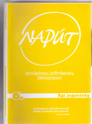 Napt - Irodalom, mvszet, krnyezet - gi jegyessg (IX. vf. 6. szm)