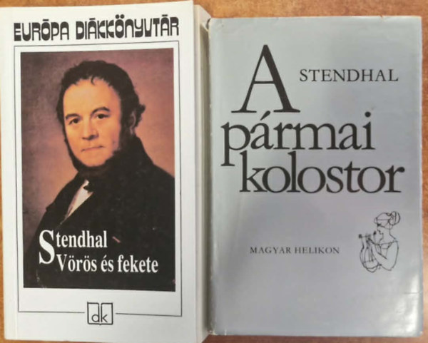 Stendhal - 2db. Stendhal könyv: A pármai kolostor + Vörös és fekete