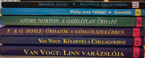 Philip Jos Farmer, F. s G. Hoyle, Van Vogt, Andr Norton Nemere Istvn - Science Fiction & fantasy - knyvcsomag
