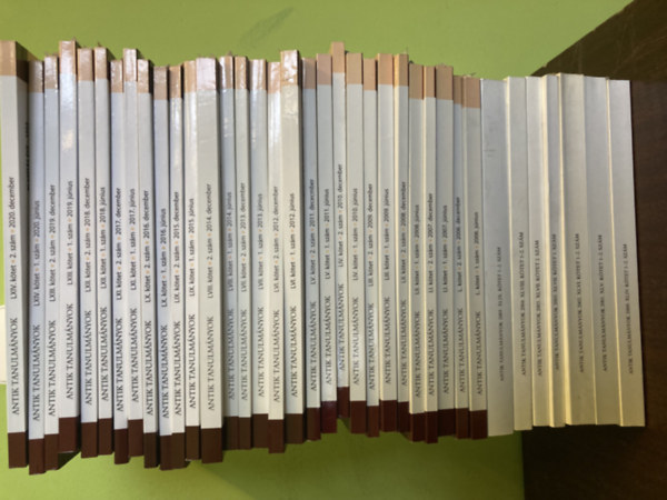 Horv�th L�szl� - 37 db Antik tanulm�nyok k�tet 2000-2020-ig k�nyvcsomag